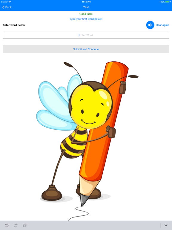 ภาพหน้าจอของ Spelling Bee Trainer iPad 