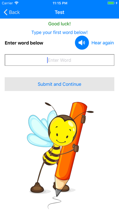 ภาพหน้าจอของ Spelling Bee Trainer