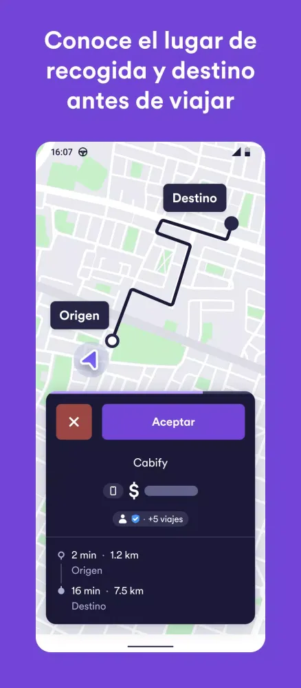 Cabify Driver Screenshots
