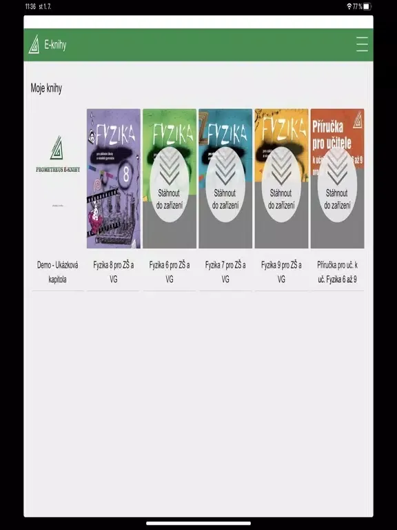 Prometheus E-KNIHY iPad  スクリーンショット