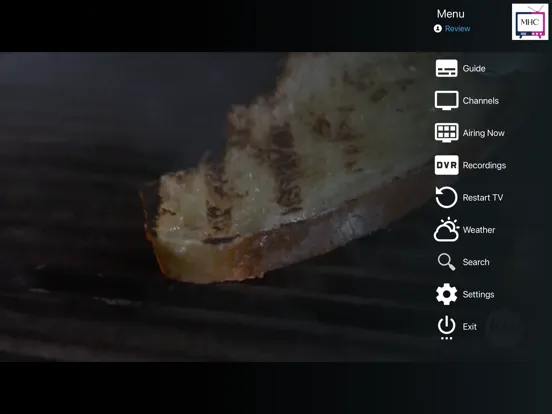 Tangkapan layar Mid-Hudson TV iPad 
