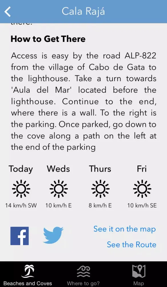 Capturas de pantalla de Cabo de Gata App