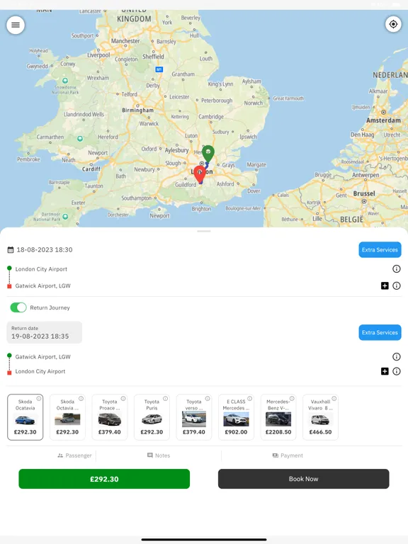 Thurrock TAXI iPad  스크린샷