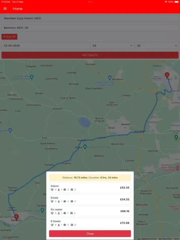 Smart Cabs iPad 應用截圖