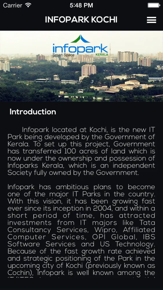 Infopark App स्क्रीनशॉट