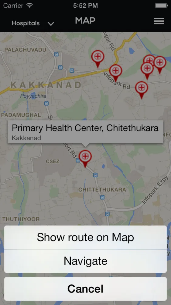 Infopark App स्क्रीनशॉट