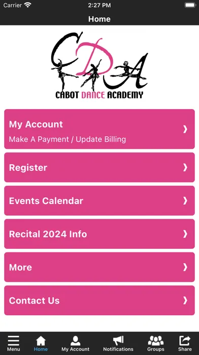 Zrzuty ekranu Cabot Dance Academy