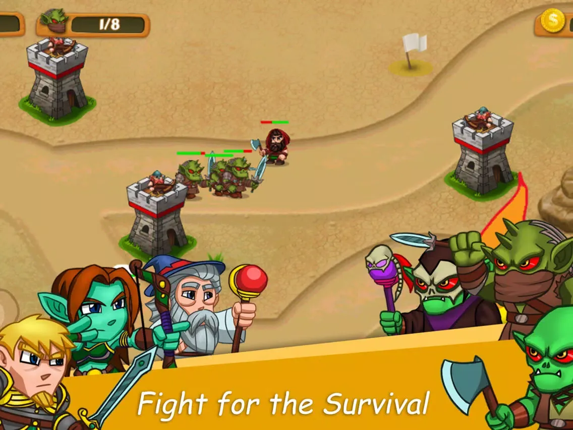Captures d'écran de Heroes TD: Fantasy Wars iPad 