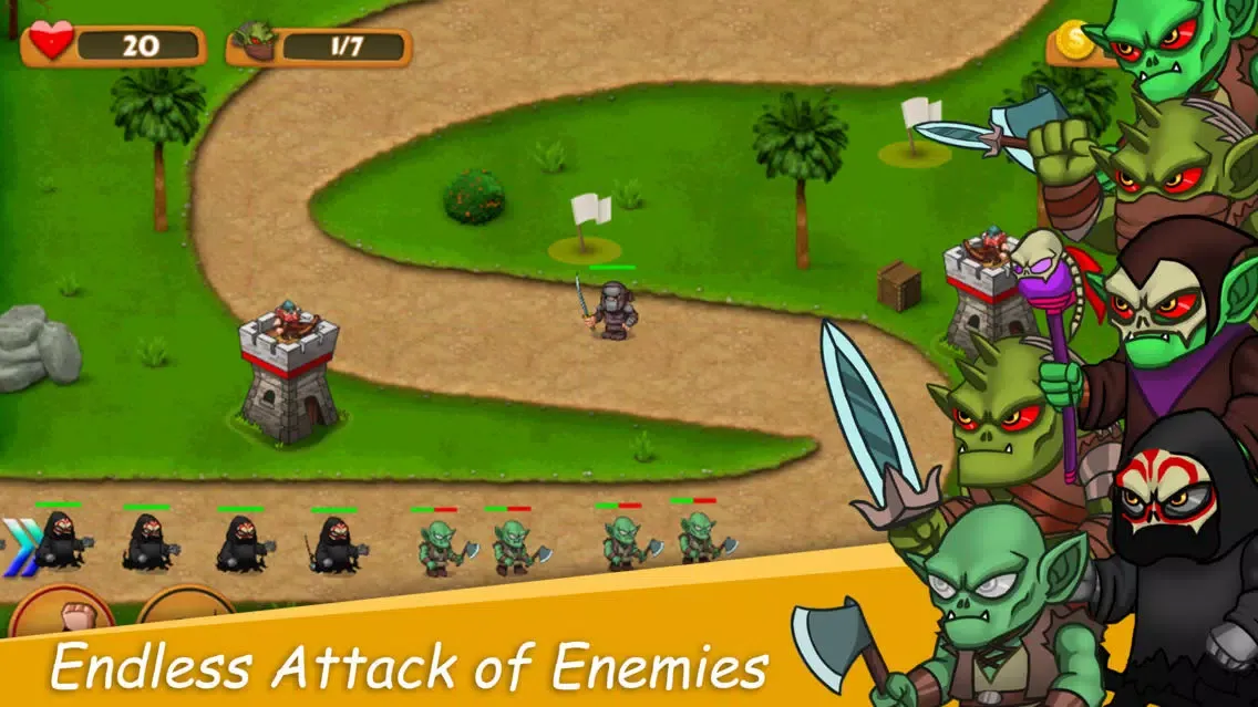 Captures d'écran de Heroes TD: Fantasy Wars