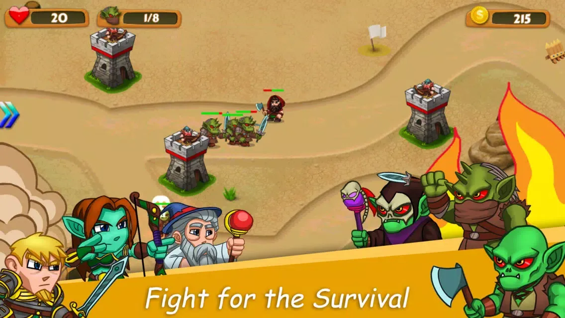 Captures d'écran de Heroes TD: Fantasy Wars
