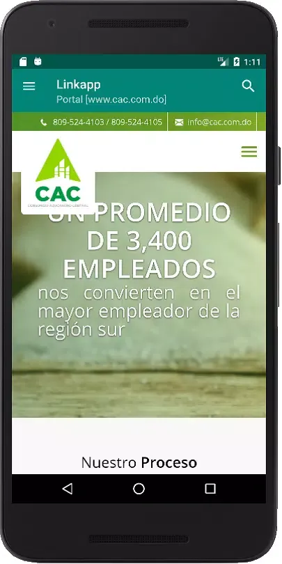 Capturas de tela do Linkapp CAC