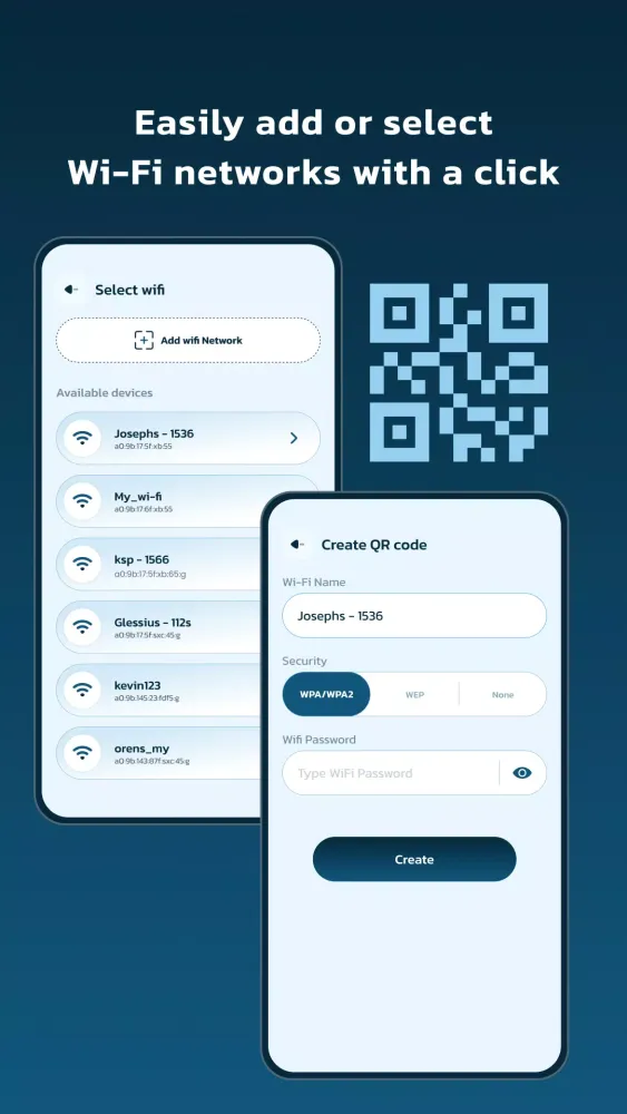Скриншоты QR For WiFi: Maker & Scanner