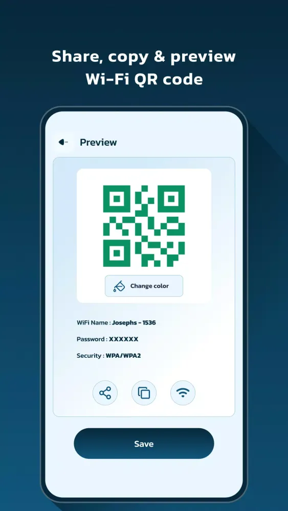 Скриншоты QR For WiFi: Maker & Scanner
