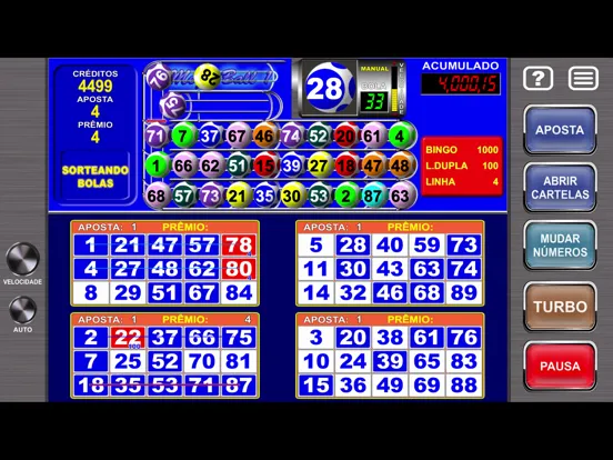 Capturas de tela do Megaball Video Bingo iPad 