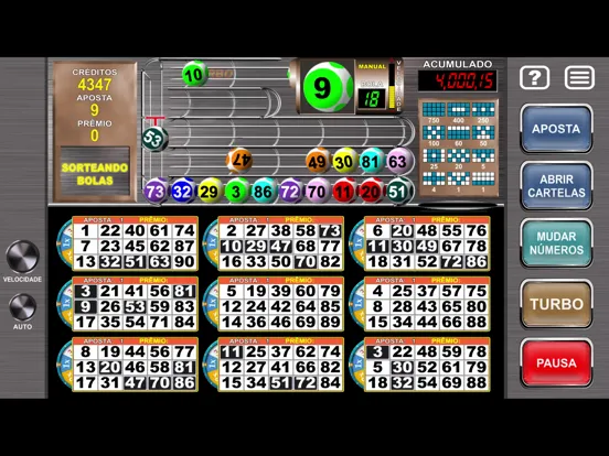 Capturas de tela do Megaball Video Bingo iPad 