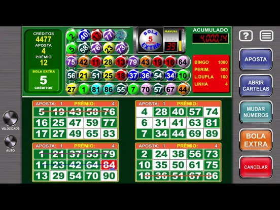 Capturas de tela do Megaball Video Bingo iPad 