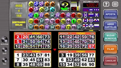 Capturas de tela do Megaball Video Bingo