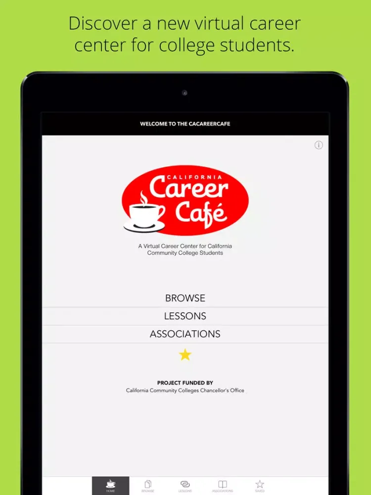 CA Career Cafe - Virtual Career Center for California Community College Students iPad 应用截图