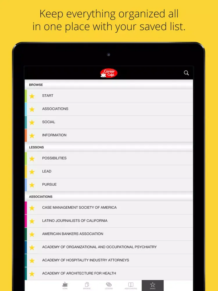 CA Career Cafe - Virtual Career Center for California Community College Students iPad 应用截图