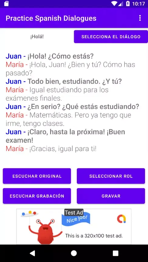Practice Spanish Dialogues應用截圖