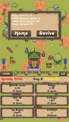 ภาพหน้าจอของ Idle Archer Tower Defense