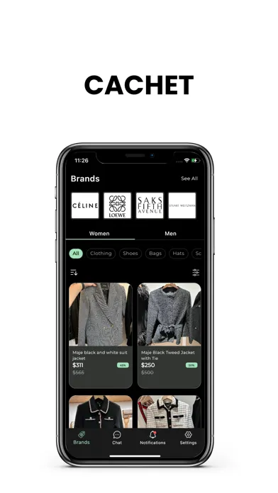 Ảnh chụp màn hình của Cachet App
