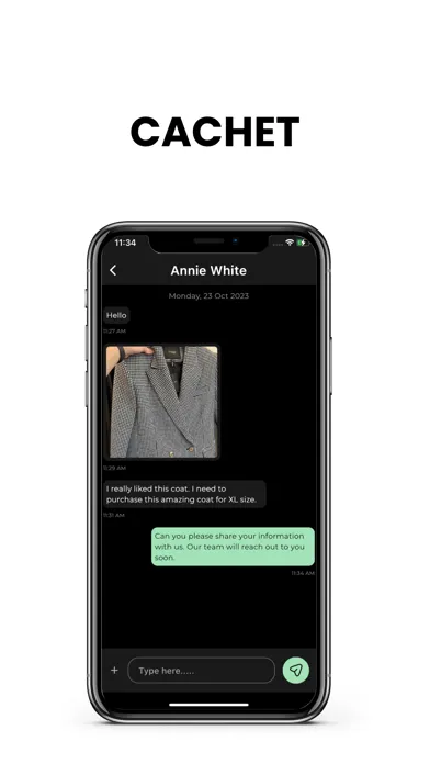 Ảnh chụp màn hình của Cachet App