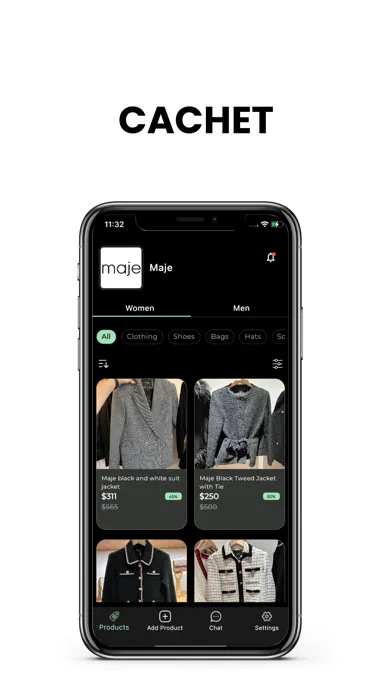 Ảnh chụp màn hình của Cachet App