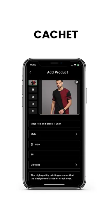 Ảnh chụp màn hình của Cachet App
