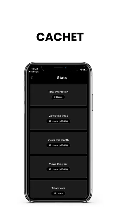 Ảnh chụp màn hình của Cachet App