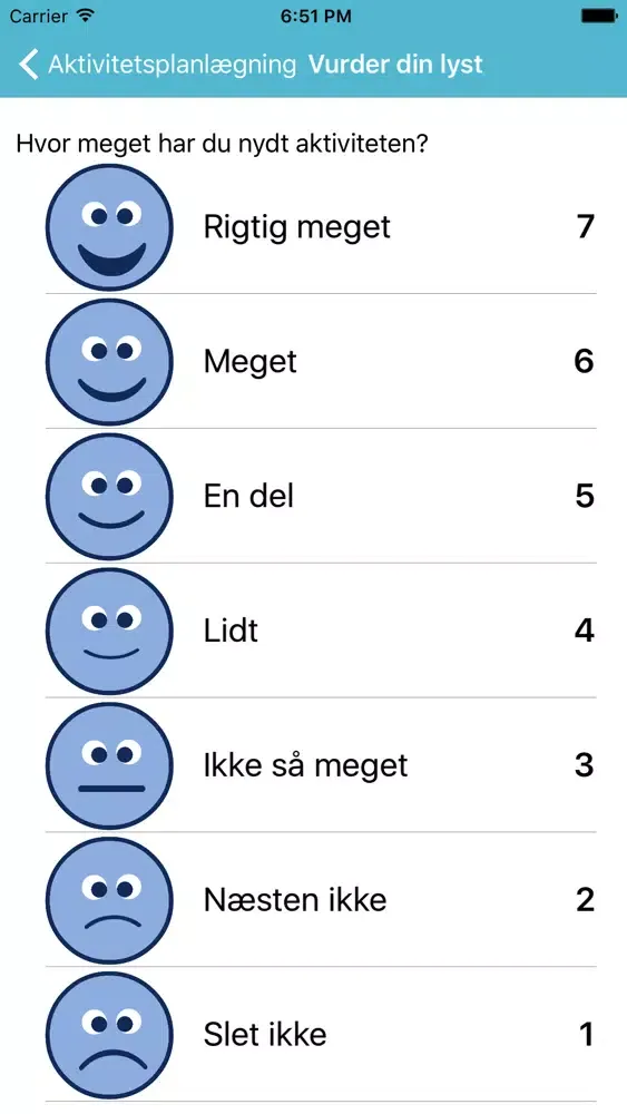 Ảnh chụp màn hình của Moribus - adfærdsaktivering