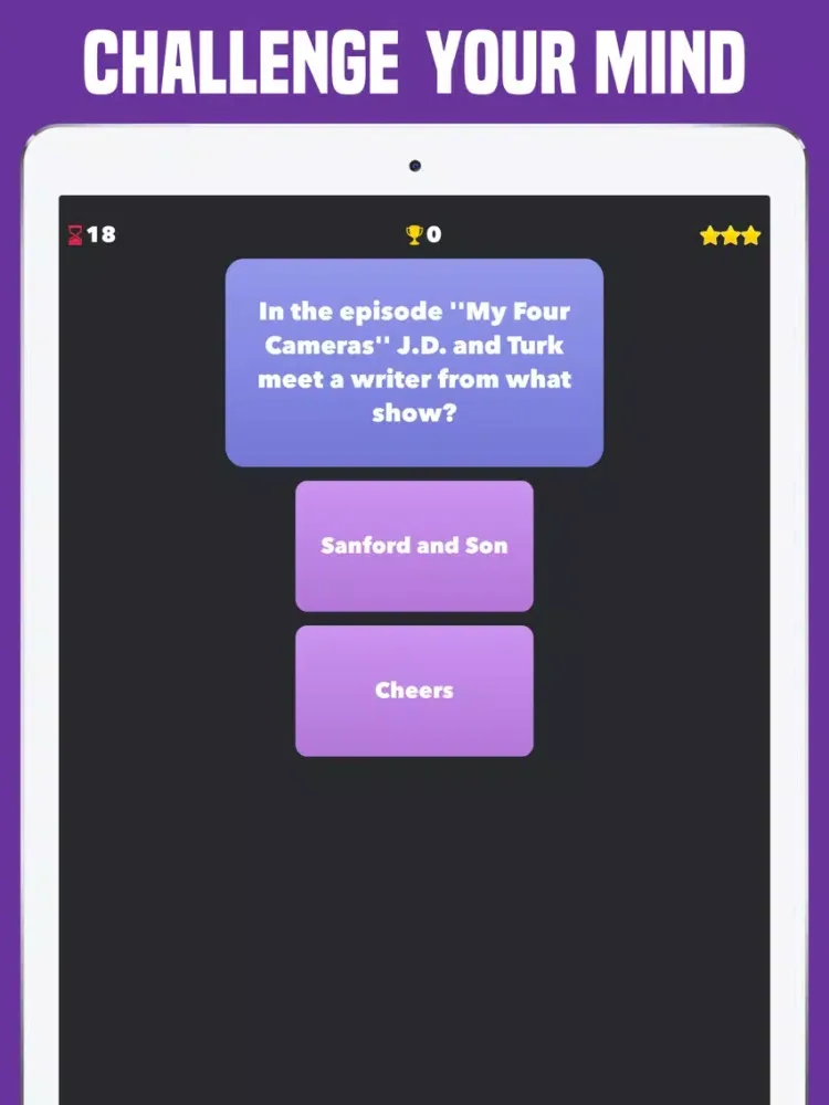 Capturas de tela do Quiz for Scrubs Tv Show Trivia iPad 