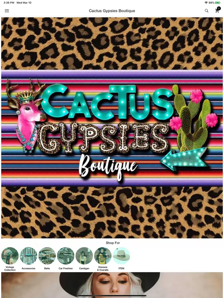 Скриншоты Cactus Gypsies Boutique iPad 