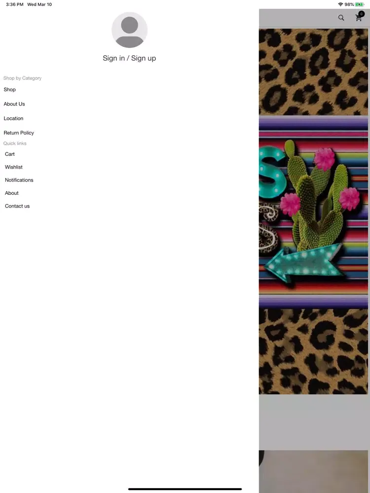 Скриншоты Cactus Gypsies Boutique iPad 
