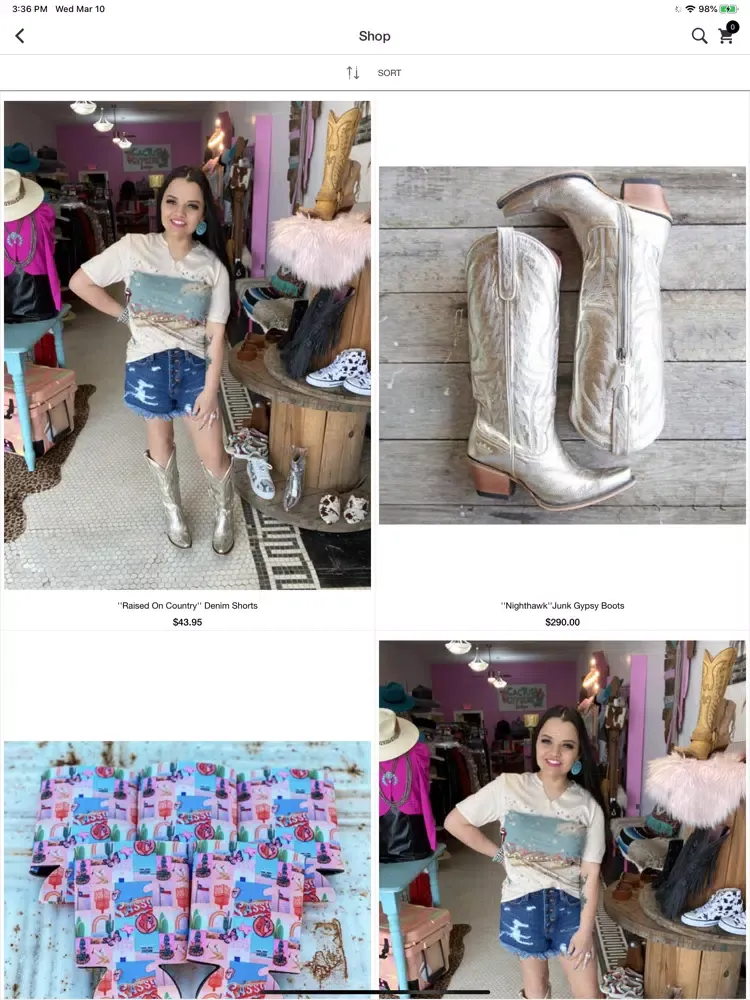 Скриншоты Cactus Gypsies Boutique iPad 