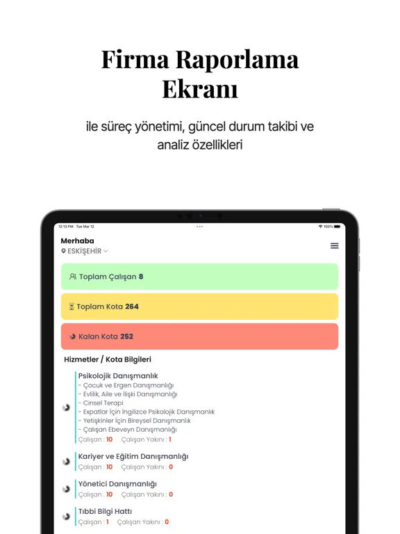 ÇADEM: Çalışan Destek Programı iPad  스크린샷