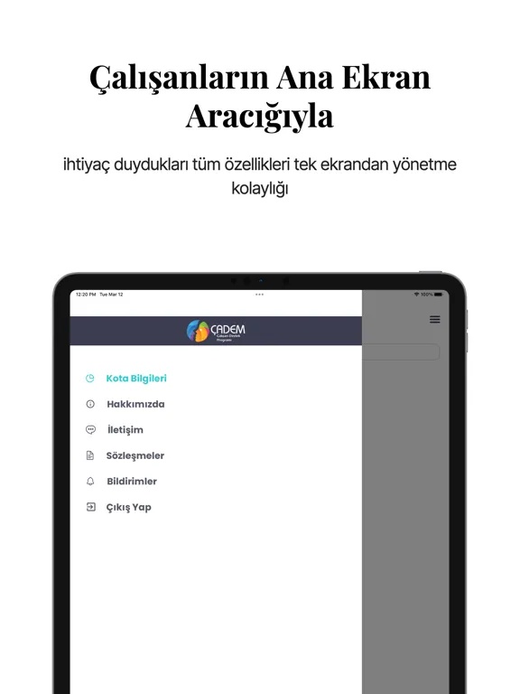 ÇADEM: Çalışan Destek Programı iPad  스크린샷
