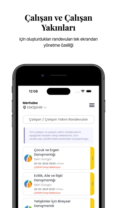 ÇADEM: Çalışan Destek Programı 스크린샷