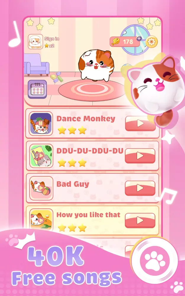 Cat Hop: Cute Cat Music Screenshots