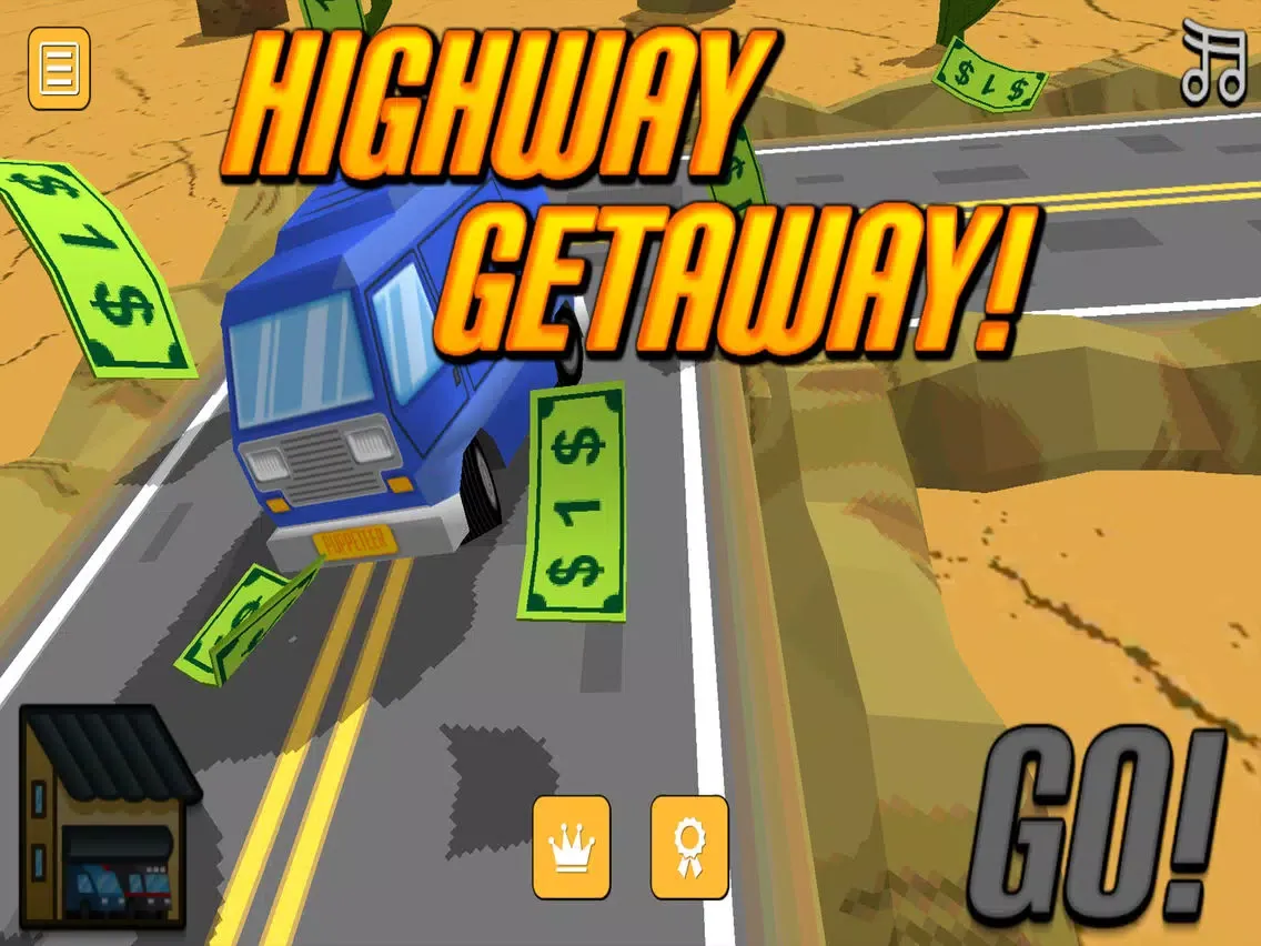 ภาพหน้าจอของ Zig Zag Car Runner iPad 