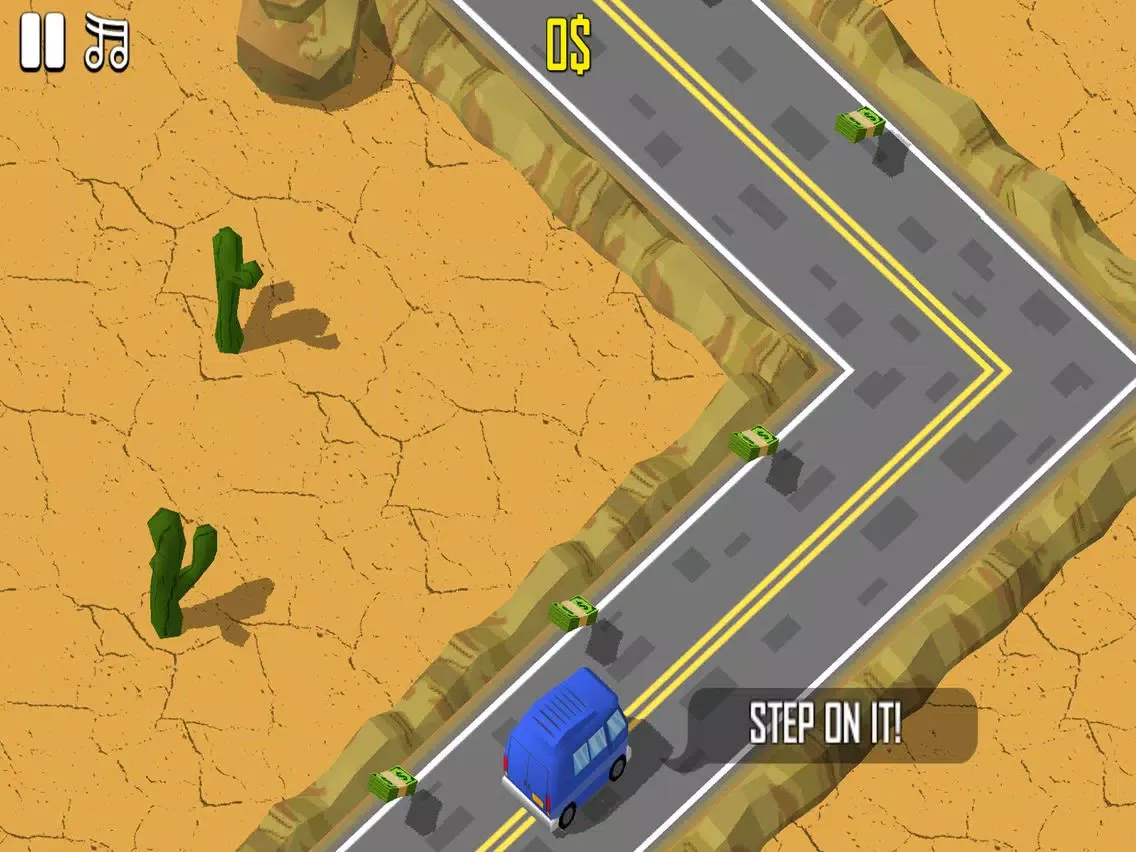 ภาพหน้าจอของ Zig Zag Car Runner iPad 