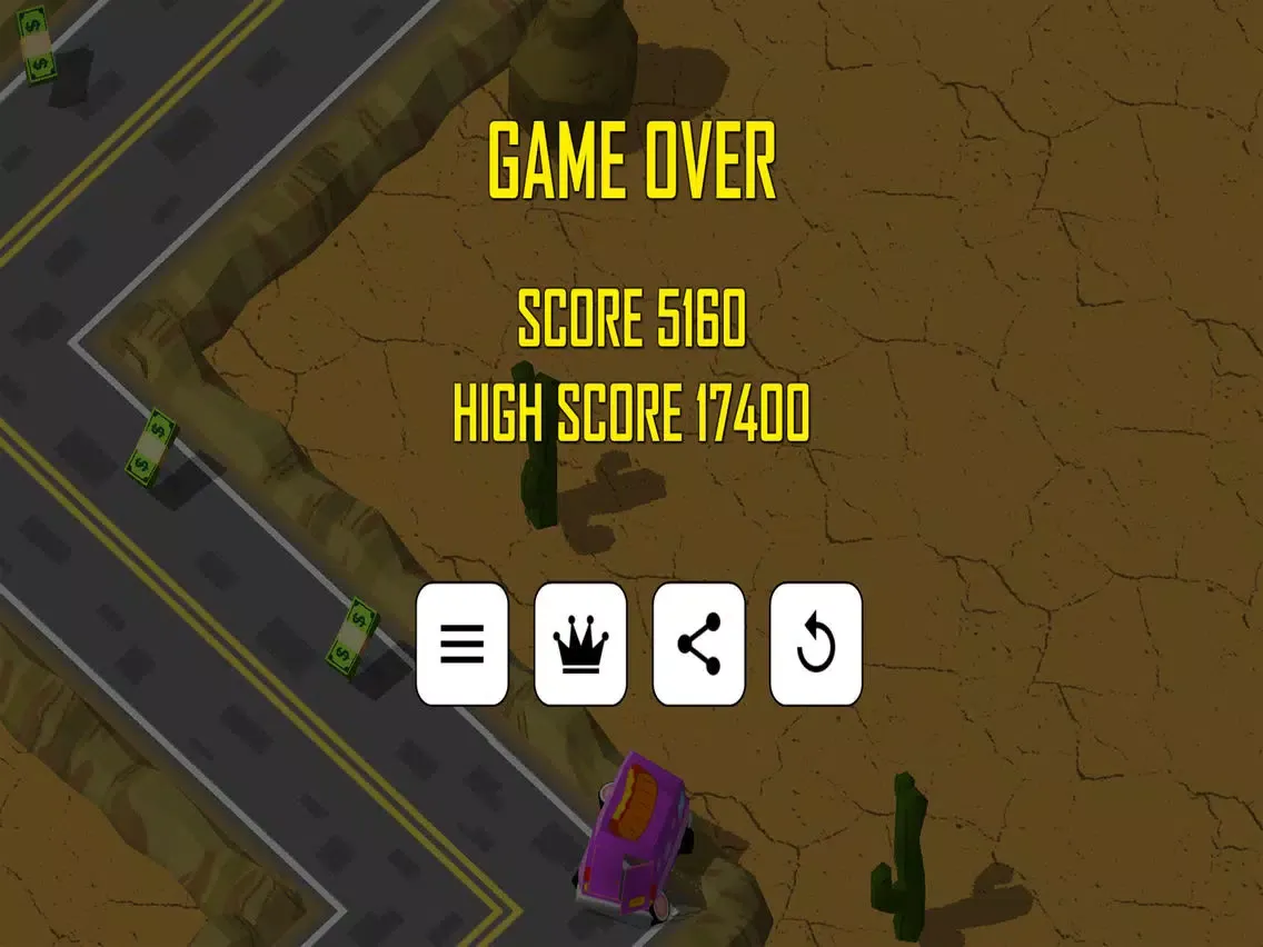 ภาพหน้าจอของ Zig Zag Car Runner iPad 