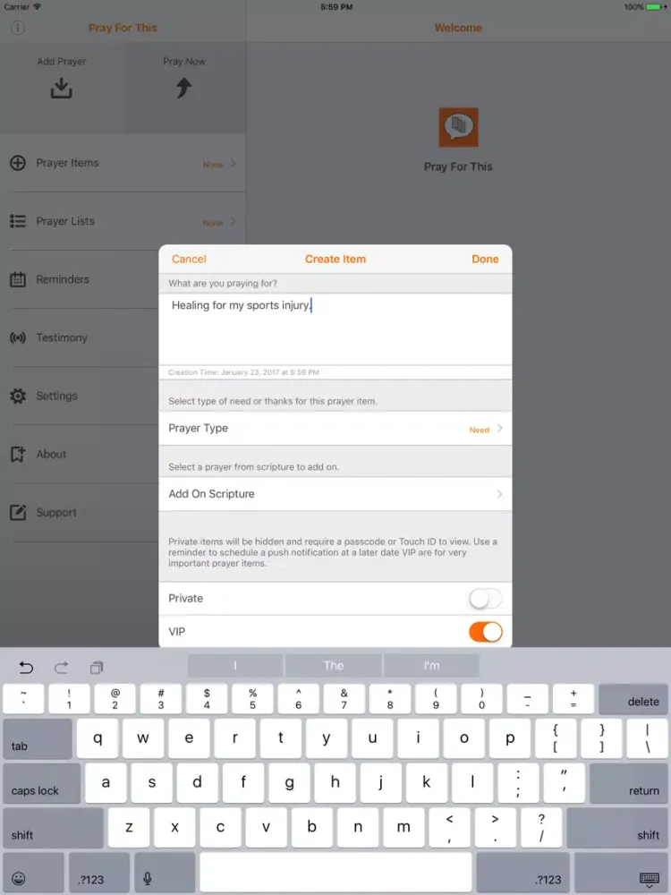 Pray For This iPad 應用截圖