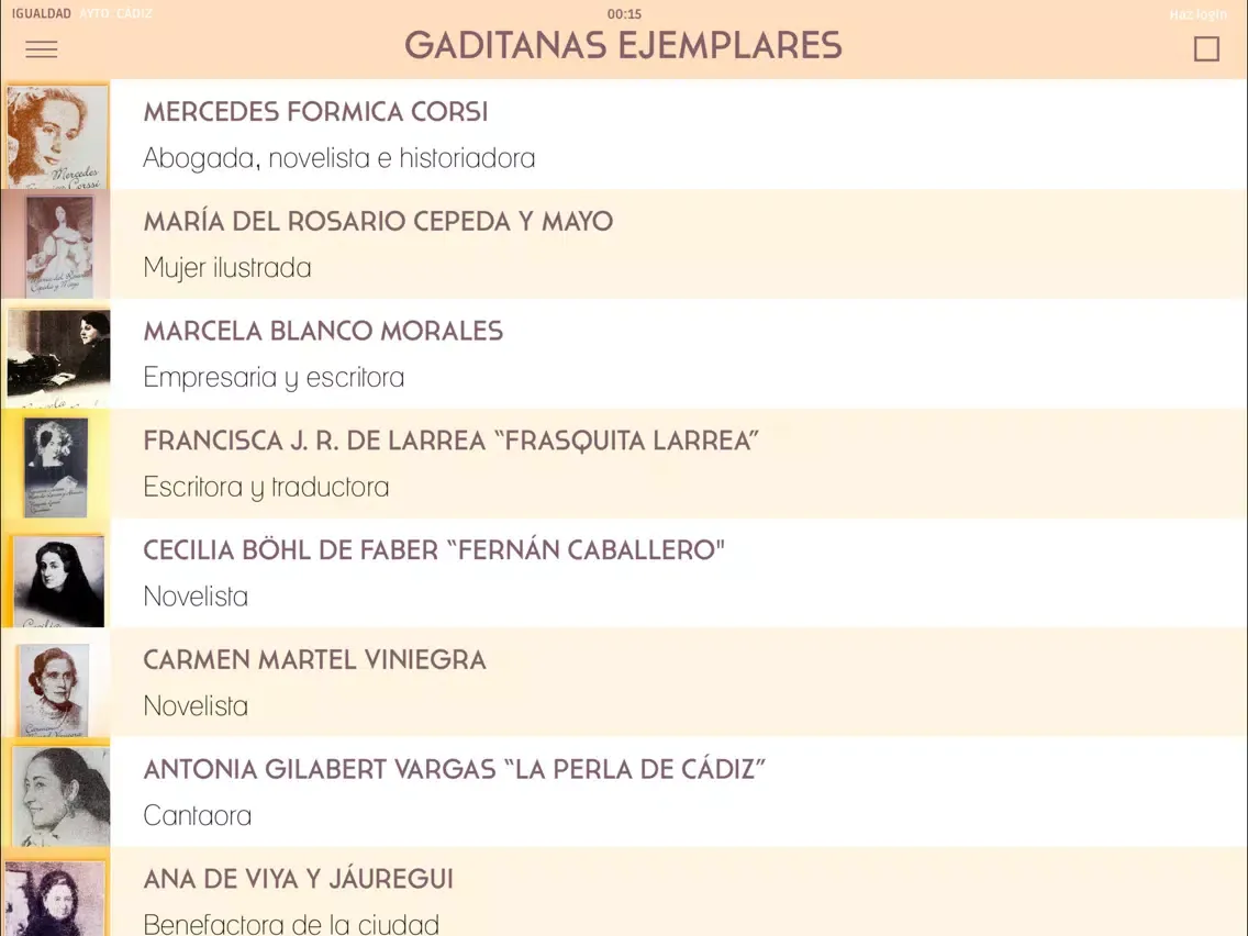 Captures d'écran de App de Igualdad de Cádiz iPad 