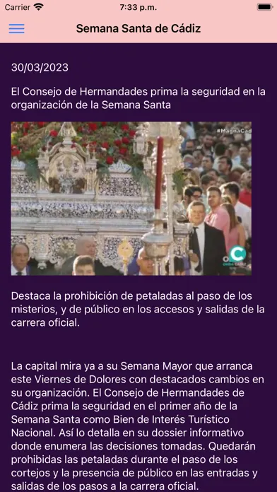 Semana Santa de Cádiz স্ক্রিনশট