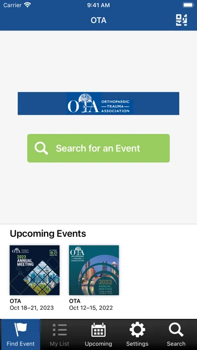 OTA Meeting Events应用截图