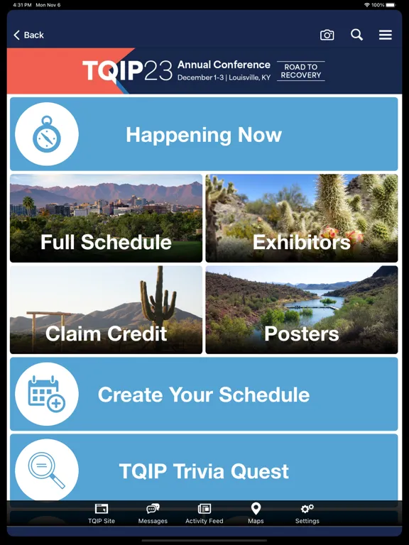 ACS-TQIP Conference iPad  Screenshots