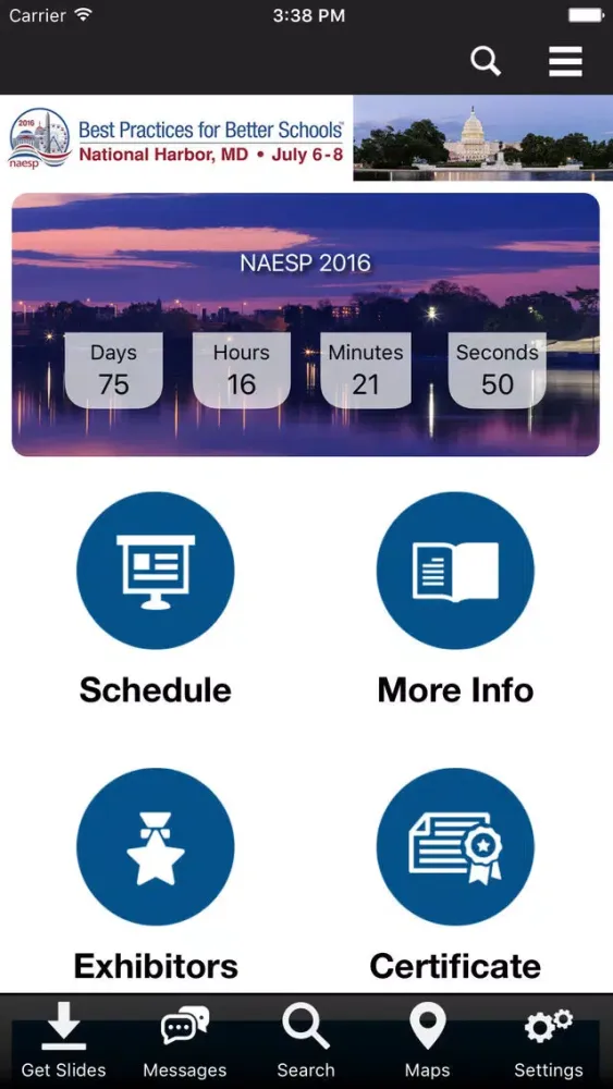 2016 NAESP Conference スクリーンショット