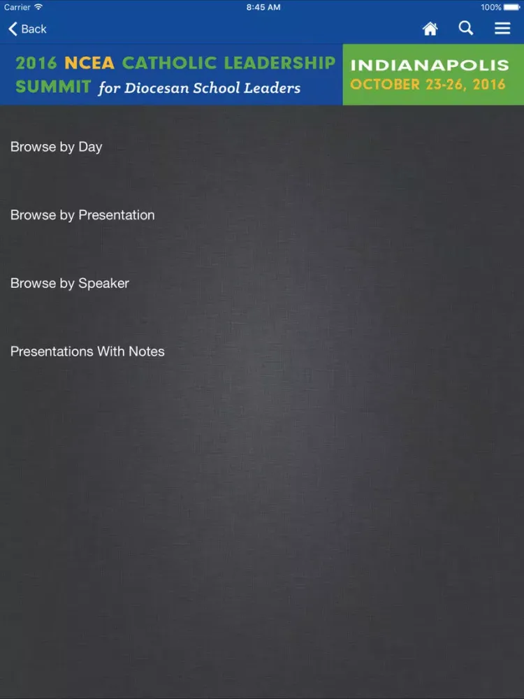 NCEA CLS 2016 iPad  स्क्रीनशॉट