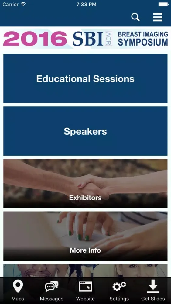 SBI/ACR Symposium 2016 Screenshots